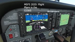 MSFS 2020 G1000 IFR Flight Plans [upl. by Leith]