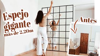 CUBRO mi PARED con un ESPEJO GIGANTE  DIY  GIANT MIRROR WALL  IKEA HACK [upl. by Yve]