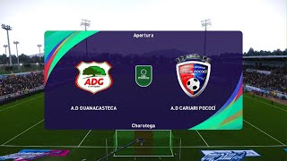 PES 2021 modo carrera jugador liga Promerica AD Guanacasteca Vs AD Cariari Pococi [upl. by Adyht]