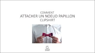 Comment attacher un Noeud papillon clipshirt sans tour de cou [upl. by Davilman774]