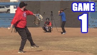 BOBBY PITCHES IN BASEBALL  Offseason Baseball Series  Game 1 [upl. by Kayle]