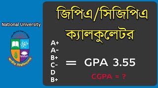 NU GPA Calculator Apps  How to Calculate GPACGPA Grading Point Bangla [upl. by Llesig]