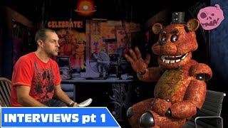 real Fnaf Foxy Bonnie Freddy Interviews 1 [upl. by Ellerrad578]