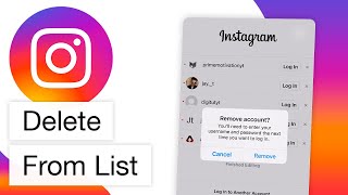 How to Delete Instagram Account From Account List 2022 [upl. by Bloomer]