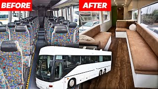 🌟BUS CONVERSION FULL BUILD 🚌 2 years start to finish 🔨 DIY for family [upl. by Pussej633]