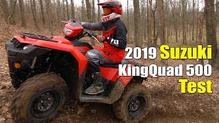 2019 Suzuki kingQuad 500 Test Review [upl. by Asilanna]