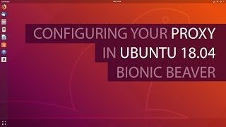 Configuring the Proxy in Ubuntu 1804 Bionic Beaver [upl. by Erreit8]