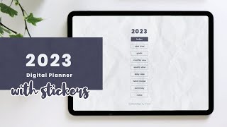 2023 Digital Planner for GoodNotes  Free template ✨ [upl. by Hamlani]