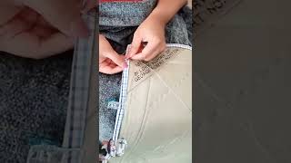 How To Hand Sew Binding To Back of Quilt Sewing quilt [upl. by Hugh]