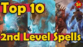 Top 10 2nd Level Spells in DnD 5E [upl. by Bradshaw]