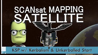 Mapping with SCANSat  KSP Modded Career [upl. by Leonerd]