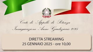 INAUGURAZIONE ANNO GIUDIZIARIO 2025 [upl. by Ainival472]