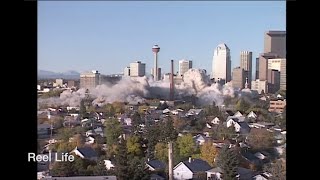 1998 Implosion of Calgary General Hospital angle 1 Calgary Alberta [upl. by Hedelman]