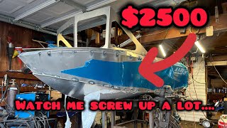 How to build a MINI JET BOAT on a BUDGET Jet stream 7’ kit From start to complete hull [upl. by Suiradel]