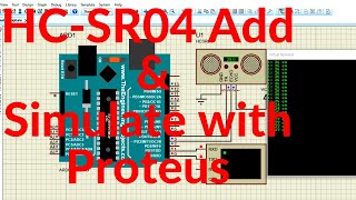 Simulation of Ultrasonic sensor HC SR04 in Proteus [upl. by Marti]