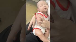 Baby Vaccine action at hospital 🏥 and funny 😂 baby love cute family babygirl happy funny [upl. by Boyer]