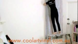 How to install self adhesive wallpaper with only one person [upl. by Ingra68]