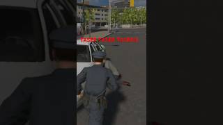 LTaser deployed on duty during attempted grand theft auto  police policesimulator taser GTA [upl. by Ttsepmet]