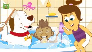 Bath Song  Kids Songs amp More By HooplaKidz [upl. by Chelton]