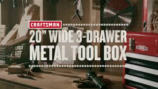 20IN Wide 3 Drawer Toolbox  Tool Overview [upl. by Ignazio682]