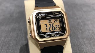 Casio W217H Showcase  can the King be beaten How the W217H stands up against the F91W [upl. by Ecnaled420]