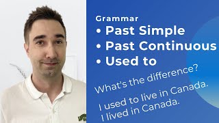 Past Simple Past Continuous and Used to  Easy Grammar [upl. by Amo]