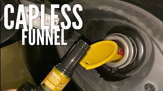 HOW TO ADD CLEANER TO CAPLESS GAS TANK [upl. by Pelagias]