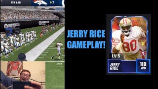 118 OVERALL JERRY RICE GAMEPLAY Madden Mobile 24 [upl. by Annavoig]