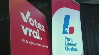 Quebec Liberals unveil new slogan  Quebec Election [upl. by Richart]