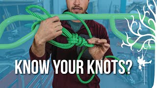 Essential knots for tree work part 1 Need to know knots Bowline sheet bend and more [upl. by Noirret937]