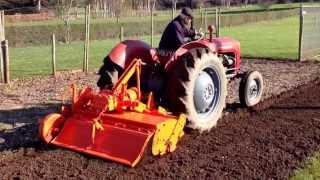 Massey Ferguson 35x With Howard Rotavator [upl. by Largent]