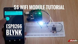 Esp8266 WiFi Module setup using Arduino Uno  ESP8266 Blynk  IoT Project  uElectroPro [upl. by Nirrac]