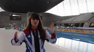 First swimming lessons at the London Aquatics Centre [upl. by Fraze]