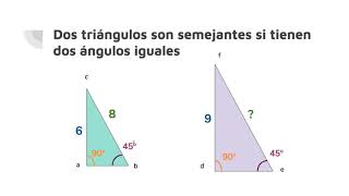 Criterios de semejanza de triángulos [upl. by Akimad]