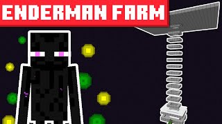 Enderman XP Farm Minecraft 1214  BEST DESIGN [upl. by Drofnats]