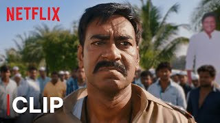 Aata Majhi Satakli  Ajay Devgn Warns Jaikanth Shikre  Netflix India [upl. by Cresa]