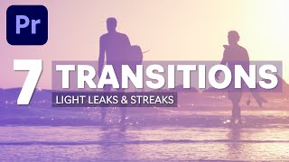 7 free light leak amp streak Transitions for Adobe Premiere Pro [upl. by Jerrie993]