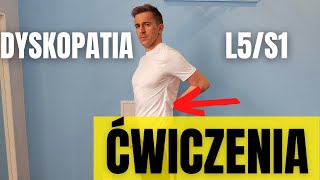 DYSKOPATIA L4L5 L5S1 BEZPIECZNE ĆWICZENIA✅✅ [upl. by Novert]