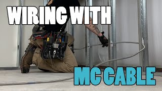 Wiring With MC  WHAT YOU CAN AND CANT DO WITH MC CABLE as an electrician [upl. by Oigroeg]