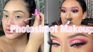 PHOTOSHOOT MAKEUP TUTORIAL  BIRTHDAY GLAM 💗 [upl. by Tavy]