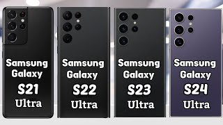 Samsung Galaxy S21 Vs S22 Ultra VsS23 Ultra Vs S24 Ultra⚡ Quick Comparison [upl. by Eirised]