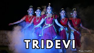 Navaratri Special Dance Cover TRIDEVI Bhagya J Vinayakumar TRINETRA [upl. by Kcirddes]