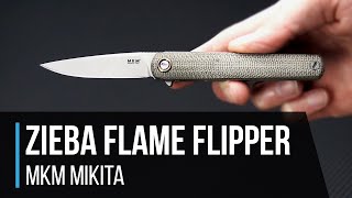 MKM Mikita Flame Zieba M390 Flipper Overview [upl. by Abita]