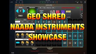 GEO Shred Pro  Naada Instruments Showcase  All Instruments Played  Demo for the iPad [upl. by Wye902]