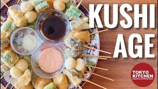 HOW TO MAKE KUSHIAGE or KUSHIKATSU  Skewered Katsu Perfect for a Party 🎉 [upl. by Ennoira806]