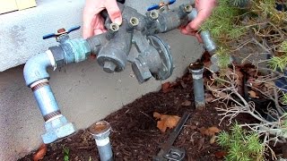 How to remove a backflow preventer [upl. by Farkas]