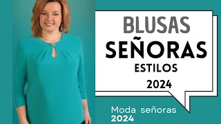 30 BLUSAS 2024 ESTILOS DE BLUSAS DE MUJERES MODELOS Y TENDENCIA 2024 [upl. by Lipfert]