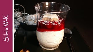 Weihnachtsdessert  Zimtstern  ohne Gelatine  in 5 Minuten zubereitet [upl. by Eislek]