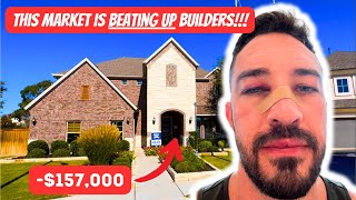 New Home Prices Crashing Brightland Homes  Hawkes Landing  Deerbrooke Leander Texas Real Estate [upl. by Rob]