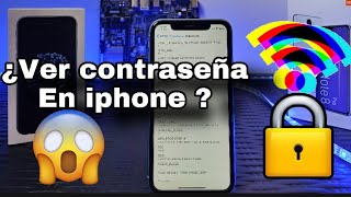 Como VER la CONTRASEÑA WIFI en iPHONE Muy FACIL  WiFiPasswords [upl. by Cowen]